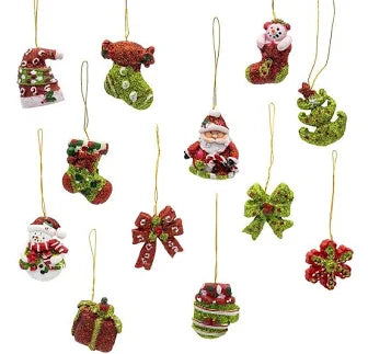 Velmorah™ Mini Peppermint Christmas Ornaments – Set of 24 🍬🎄