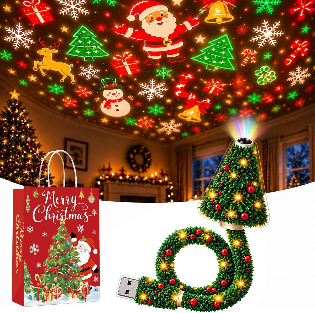 Velmorah™ Christmas Snowfall Projector Light 🎄