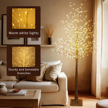 Velmorah™ 6FT Pre-Lit Birch Christmas Tree ✨