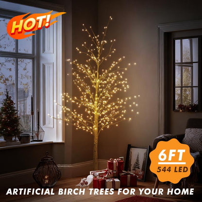 Velmorah™ 6FT Pre-Lit Birch Christmas Tree ✨