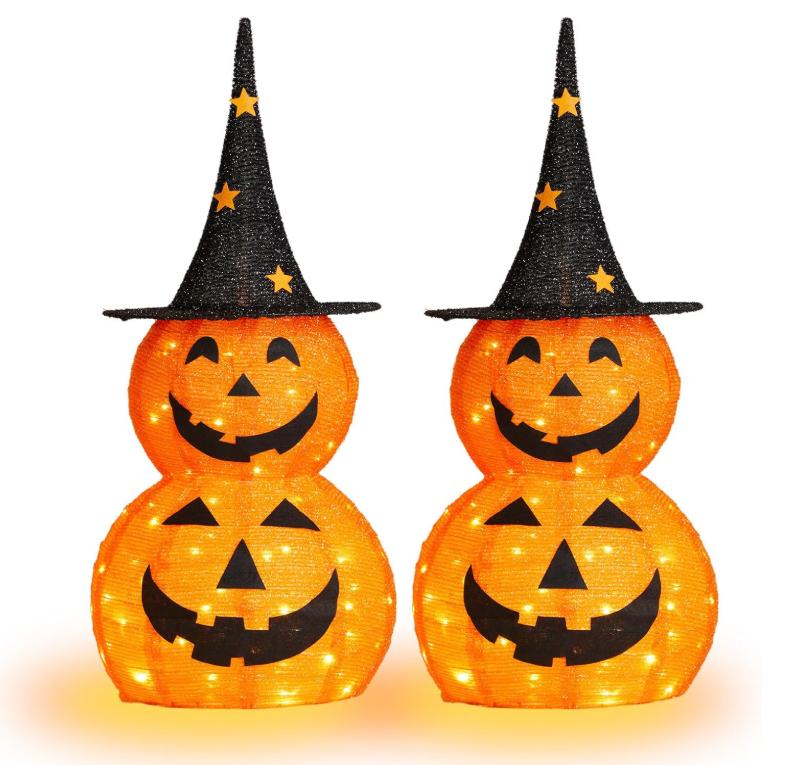 Fright Glow™ Light-Up Pumpkin Witch