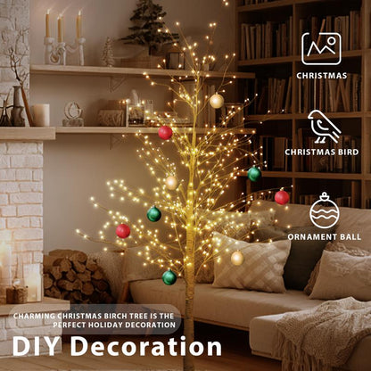 Velmorah™ 6FT Pre-Lit Birch Christmas Tree ✨
