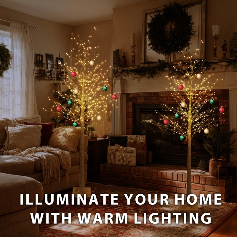 Velmorah™ 6FT Pre-Lit Birch Christmas Tree ✨